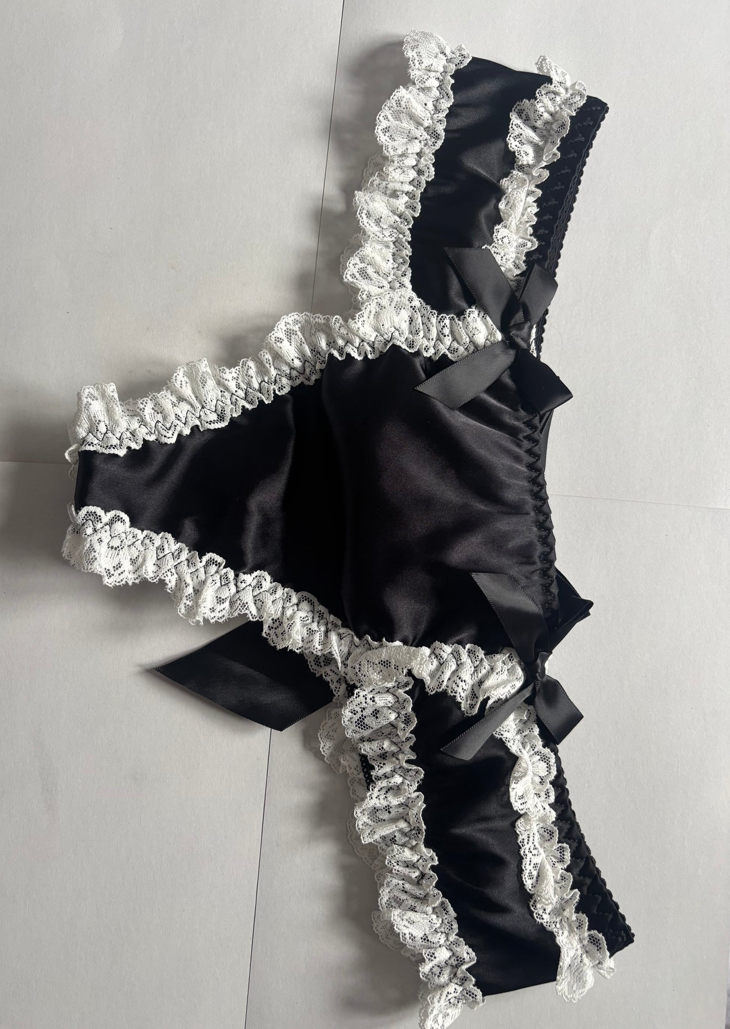Black Frilly Knickers