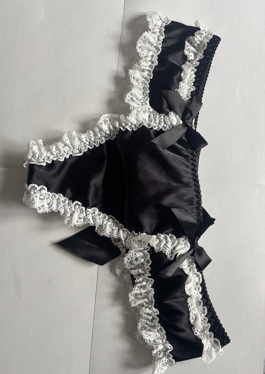 Black Frilly Knickers