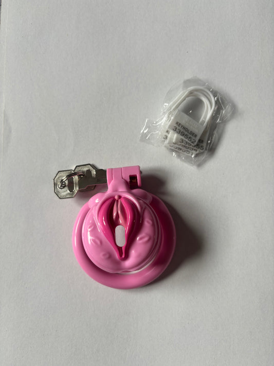 Pink Sissy Chastity Cage