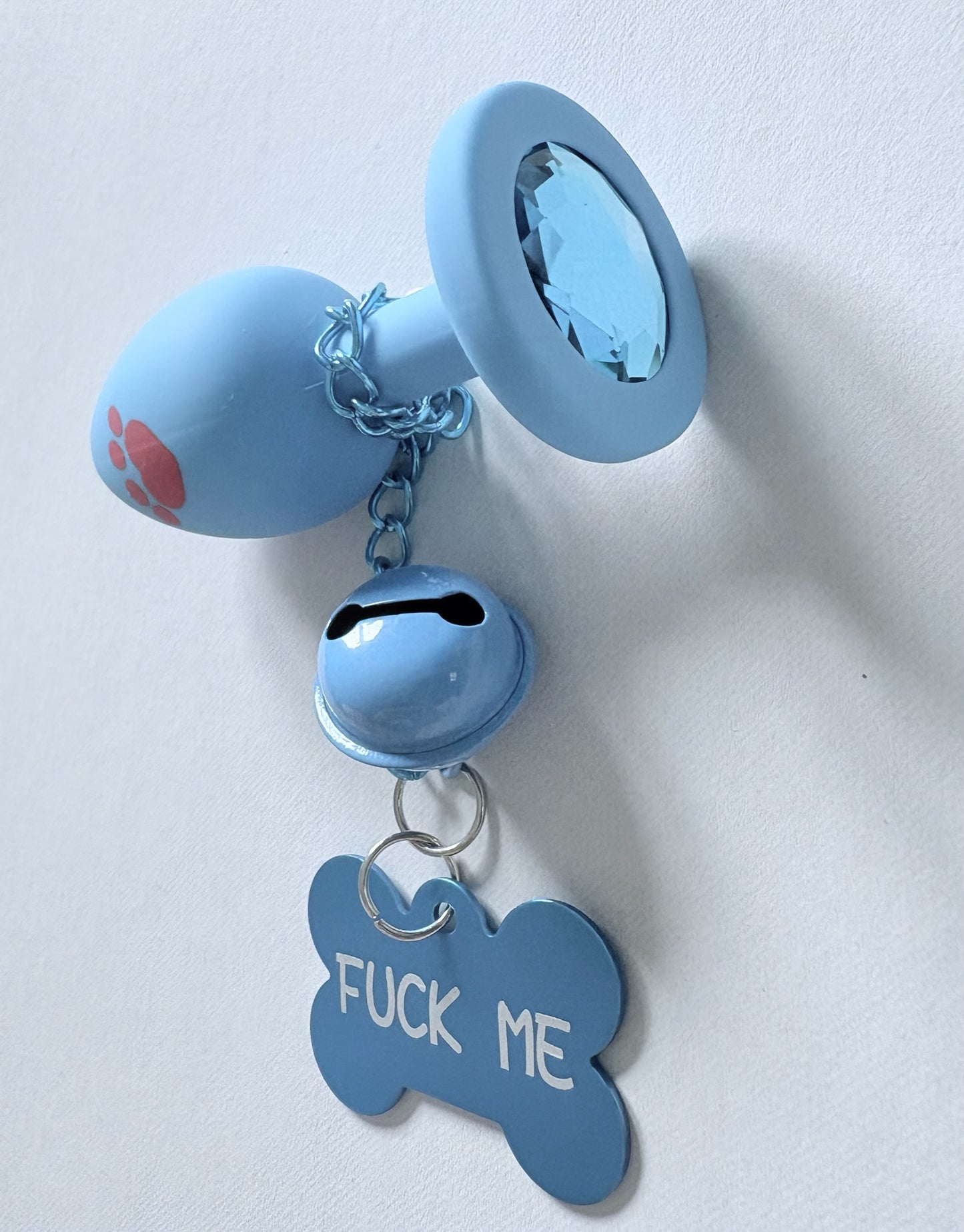 Blue Fuck Me Butt Plug