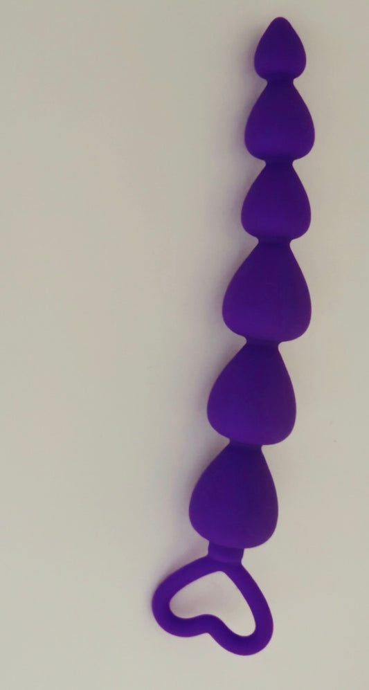 Purple Heart Anal Beads
