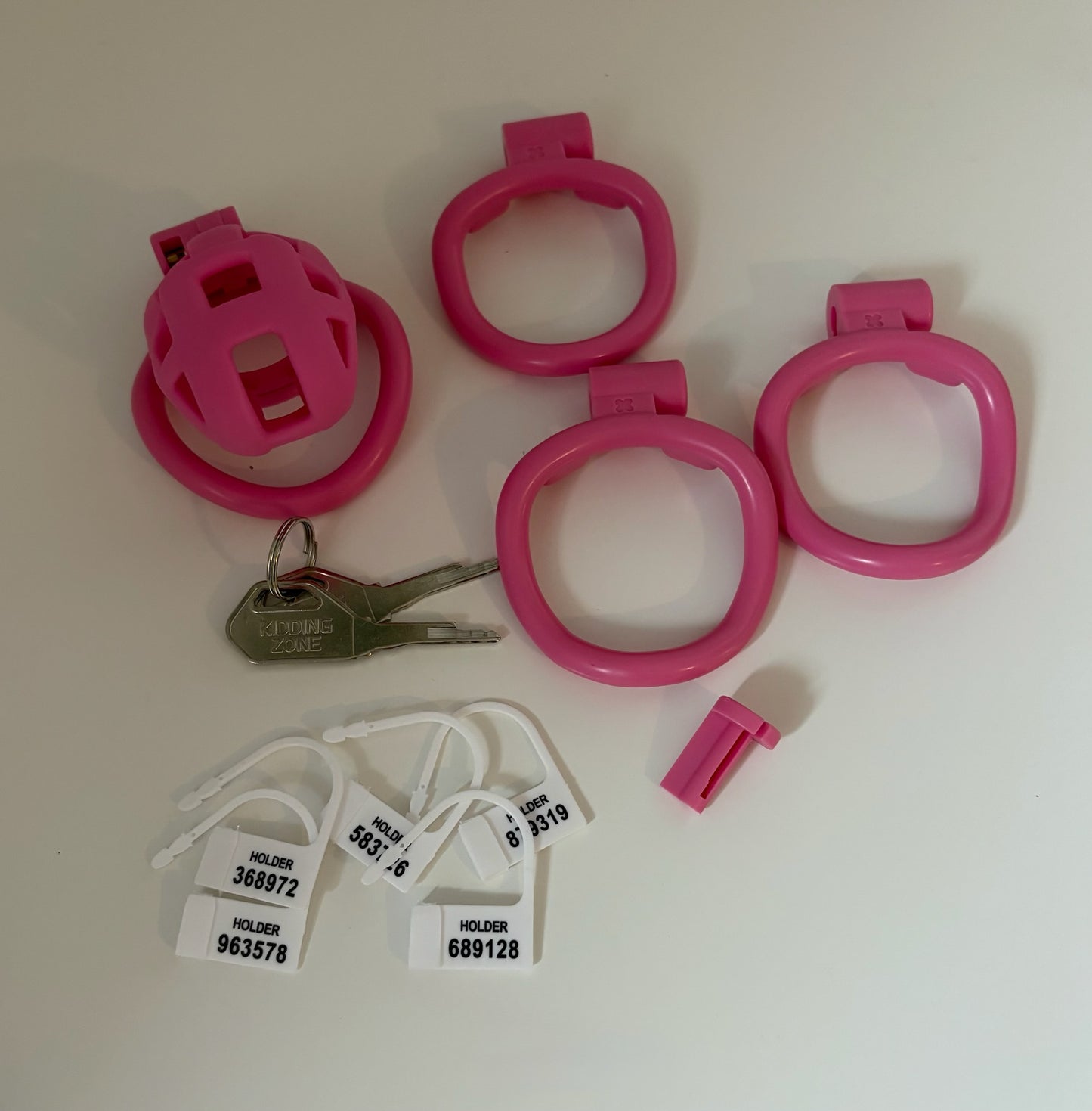 Pink Chastity Cage