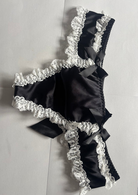 Black Frilly Knickers